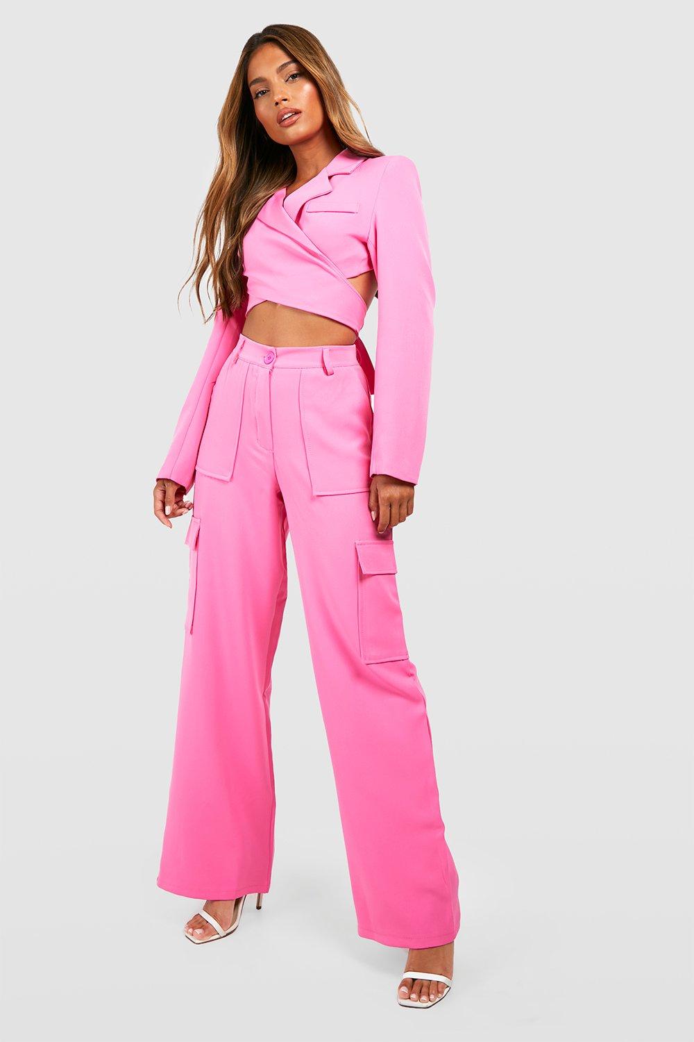 Pink store tailored pants